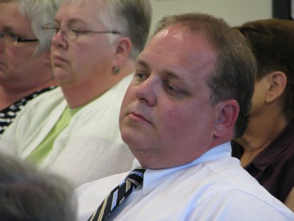 Wausau Alderman Robert Mielke in the audience at 6/18/13 Plan Commission public hearing. Wausau Alderman Robert Mielke in the audience at 6/18/13 Plan Commission public hearing.