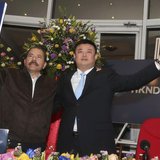 Nicaragua's President Daniel Ortega (L) and Wang Jing, chairman of the Hong Kong international company Nicaragua Canal Development Investmen Nicaragua's President Daniel Ortega (L) and Wang Jing, chairman of the Hong Kong international company Nicaragua Canal Development Investmen