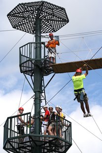 Zip Line Rider (courtesy of WikiCommons) Zip Line Rider (courtesy of WikiCommons)