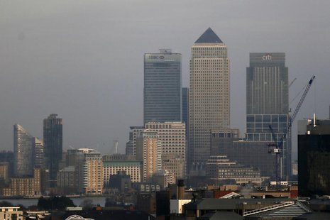 The Canary Wharf financial district is seen in east London February 28, 2013. REUTERS/Stefan Wermuth The Canary Wharf financial district is seen in east London February 28, 2013. REUTERS/Stefan Wermuth