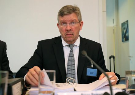 Mercedes principal Ross Brawn is seen prior to the hearing at the FIA headquarters in Paris June 20, 2013. REUTERS/Michel Euler/Pool Mercedes principal Ross Brawn is seen prior to the hearing at the FIA headquarters in Paris June 20, 2013. REUTERS/Michel Euler/Pool