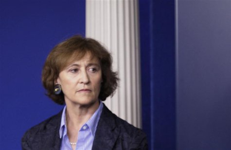 Caroline Atkinson during a briefing at the White House, June 14, 2013. REUTERS/Yuri Gripas Caroline Atkinson during a briefing at the White House, June 14, 2013. REUTERS/Yuri Gripas