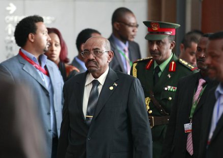Sudan's President Omar Hassan al-Bashir (C) arrives at the African Union Headquarters for the 21st Ordinary Session of the Assembly of Heads Sudan's President Omar Hassan al-Bashir (C) arrives at the African Union Headquarters for the 21st Ordinary Session of the Assembly of Heads