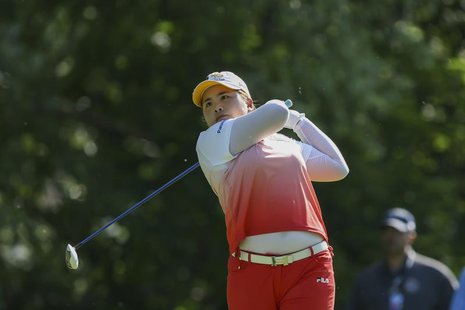 Inbee Park of South Korea tees off on the 12th hole during the final round of the LPGA Golf Championship in Pittsford, New York June 9, 2013 Inbee Park of South Korea tees off on the 12th hole during the final round of the LPGA Golf Championship in Pittsford, New York June 9, 2013