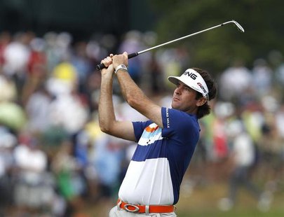 Bubba Watson of the U.S. watches his shot from the first fairway during the second round of the 2013 U.S. Open golf championship at the Meri Bubba Watson of the U.S. watches his shot from the first fairway during the second round of the 2013 U.S. Open golf championship at the Meri