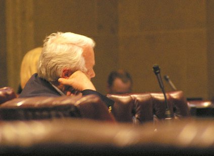 A late night vote on the budget in the Wisconsin State Senate A late night vote on the budget in the Wisconsin State Senate