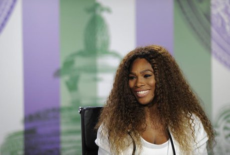 Serena Williams of the U.S. speaks at a news conference the day before the start of the Wimbledon Tennis Championships, in London June 23, 2 Serena Williams of the U.S. speaks at a news conference the day before the start of the Wimbledon Tennis Championships, in London June 23, 2