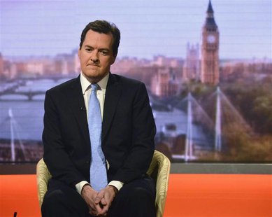 Britain's Chancellor of the Exchequer George Osborne appears on the BBC's Andrew Marr Show, presented by Sophie Raworth, in this photograph Britain's Chancellor of the Exchequer George Osborne appears on the BBC's Andrew Marr Show, presented by Sophie Raworth, in this photograph