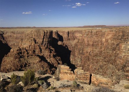 The chasm of the Grand Canyon is shown with the Little Colorado River more than a quarter-mile below in Arizona June 23, 2013. REUTERS/Mike The chasm of the Grand Canyon is shown with the Little Colorado River more than a quarter-mile below in Arizona June 23, 2013. REUTERS/Mike