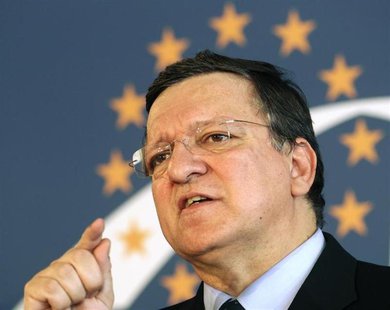 European Commission President Jose Manuel Barroso addresses a news conference after a European People's Party (EPP) leaders' meeting in Vien European Commission President Jose Manuel Barroso addresses a news conference after a European People's Party (EPP) leaders' meeting in Vien