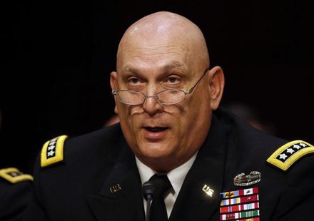 U.S. Army Chief of Staff General Raymond T. Odierno testifies about pending legislation regarding sexual assaults in the military at a Senat U.S. Army Chief of Staff General Raymond T. Odierno testifies about pending legislation regarding sexual assaults in the military at a Senat