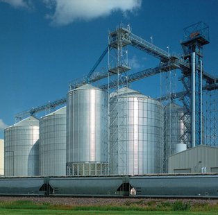 commercial grain bins - file photo commercial grain bins - file photo