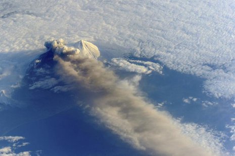 The Pavlof Volcano in Alaska is pictured in this May 18, 2013 NASA handout photo taken by astronauts aboard the International Space Station. The Pavlof Volcano in Alaska is pictured in this May 18, 2013 NASA handout photo taken by astronauts aboard the International Space Station.