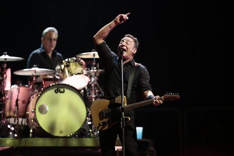 Singer Bruce Springsteen and the E-street band perform during their concert at Telenor Arena in Oslo in this picture provided by NTB Scanpix Singer Bruce Springsteen and the E-street band perform during their concert at Telenor Arena in Oslo in this picture provided by NTB Scanpix