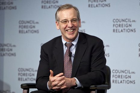 William C. Dudley, president and chief executive officer of the Federal Reserve Bank of New York, answers questions during a lunch at the Co William C. Dudley, president and chief executive officer of the Federal Reserve Bank of New York, answers questions during a lunch at the Co