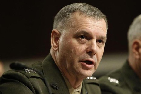 File photo of General James E. Cartwright, USMC Vice Chairman of the Joint Chiefs of Staff, testifies before the Senate Armed Services Commi File photo of General James E. Cartwright, USMC Vice Chairman of the Joint Chiefs of Staff, testifies before the Senate Armed Services Commi