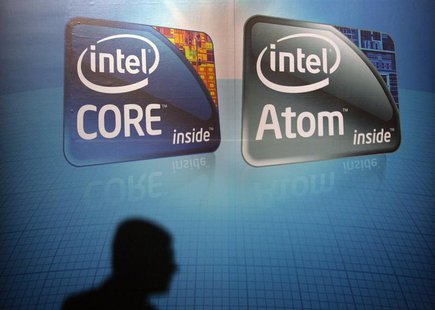A shadow is cast on an Intel advertisement at the Computex 2010 computer fair in Taipei June 1, 2010. REUTERS/Pichi Chuang A shadow is cast on an Intel advertisement at the Computex 2010 computer fair in Taipei June 1, 2010. REUTERS/Pichi Chuang
