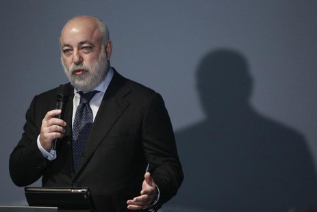 Russian businessman Viktor Vekselberg gestures during a ceremony to mark International Holocaust Remembrance Day at the Jewish Museum and To Russian businessman Viktor Vekselberg gestures during a ceremony to mark International Holocaust Remembrance Day at the Jewish Museum and To
