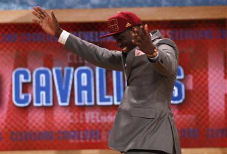 Anthony Bennett from the University of Nevada Las Vegas (UNLV) reacts after being selected by the Cleveland Cavaliers as the first overall p Anthony Bennett from the University of Nevada Las Vegas (UNLV) reacts after being selected by the Cleveland Cavaliers as the first overall p