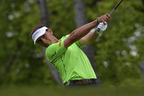 Joost Luiten of the Netherlands plays a shot on the second hole during the third round of the Nordea Masters golf tournament at the Bro Hof Joost Luiten of the Netherlands plays a shot on the second hole during the third round of the Nordea Masters golf tournament at the Bro Hof