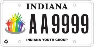 Indiana Youth Group Plate Indiana Youth Group Plate