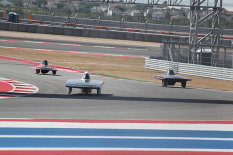 A little head to head racing at the Circuit of the Americas course in Texas. A little head to head racing at the Circuit of the Americas course in Texas.