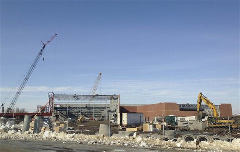 A new $75 million recreational center being built in Williston, North Dakota is seen in this picture taken March 27, 2013. REUTERS/Ernest Sc A new $75 million recreational center being built in Williston, North Dakota is seen in this picture taken March 27, 2013. REUTERS/Ernest Sc