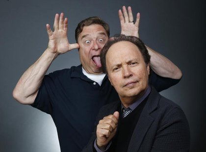 Actors John Goodman (L) and Billy Crystal pose for a portrait while promoting the animated film "Monsters University" in Beverly Hills, Cali Actors John Goodman (L) and Billy Crystal pose for a portrait while promoting the animated film "Monsters University" in Beverly Hills, Cali