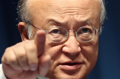 International Atomic Energy Agency (IAEA) Director General Yukiya Amano gestures during a conference on nuclear safety at the IAEA headquart International Atomic Energy Agency (IAEA) Director General Yukiya Amano gestures during a conference on nuclear safety at the IAEA headquart