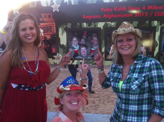 They served, Toby played for them in Afghanistan. They returned the respect in Oshkosh.
