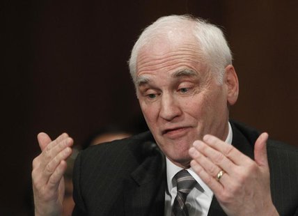 Federal Reserve Board Governor Daniel Tarullo testifies before the Senate Banking, Housing and Urban Affairs Committee in Washington Februar Federal Reserve Board Governor Daniel Tarullo testifies before the Senate Banking, Housing and Urban Affairs Committee in Washington Februar