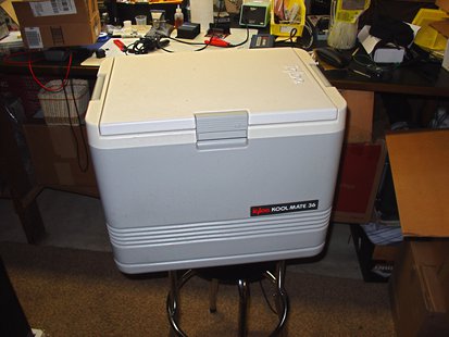 Large beverage cooler (courtesy of Flickr). Large beverage cooler (courtesy of Flickr).