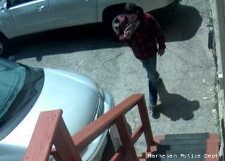 Surveillance photo of the suspect in a June 27, 2013 robbery of the Agnesian Pharmacy in Markesan. Surveillance photo of the suspect in a June 27, 2013 robbery of the Agnesian Pharmacy in Markesan.