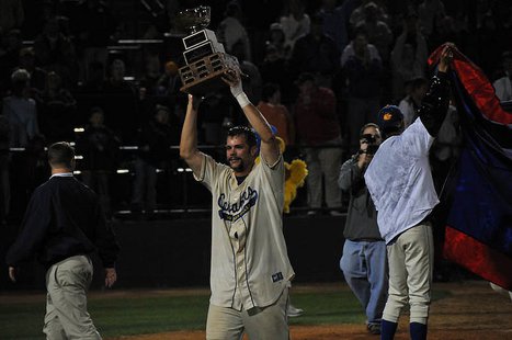 Beau Torbert celebrates the 2008 AA Championship. Beau Torbert celebrates the 2008 AA Championship.