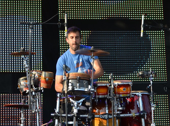 Brian Rosenworcel of Guster at Newman Outdoor Field Wednesday, July 3rd