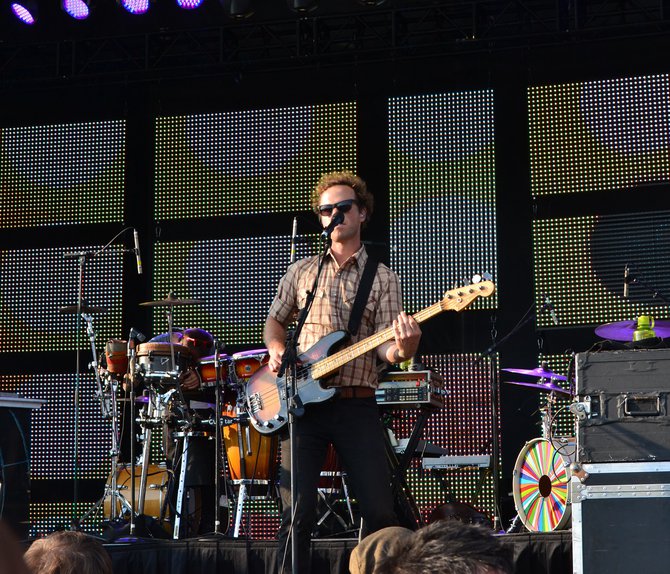 Luke Reynolds of Guster at Newman Outdoor Field Wednesday, July 3rd