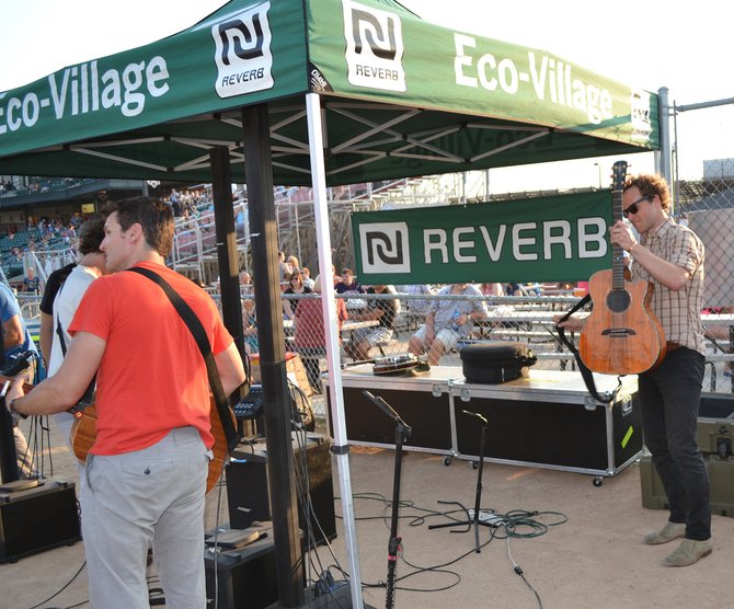 Guster takes the Eco Stage for an acoustic set