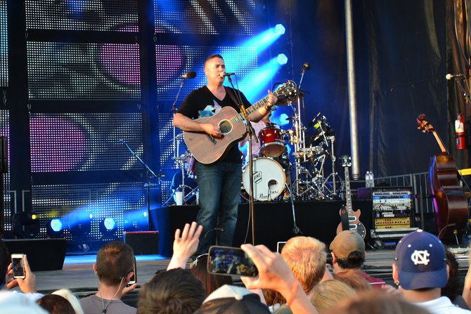 Ed Robertson of the Barenaked Ladies at Newman Outdoor Field Wednesday, July 3rd.