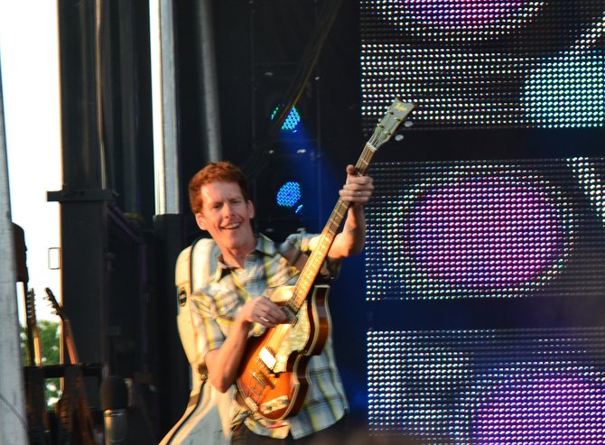 Jim Creegan of the Barenaked Ladies at Newman Outdoor Field Wednesday, July 3rd.