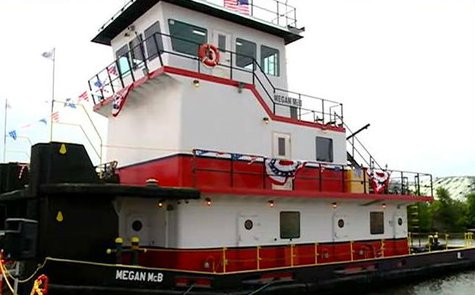 Tug boat Megan McB in La Crosse Harbor Tug boat Megan McB in La Crosse Harbor