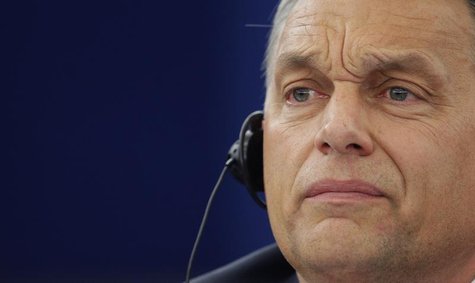 Hungary's Prime Minister Viktor Orban attends a debate on the situation of fundamental rights in Hungary at the European Parliament in Stras Hungary's Prime Minister Viktor Orban attends a debate on the situation of fundamental rights in Hungary at the European Parliament in Stras