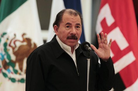 Nicaragua's President Daniel Ortega speaks during the presentation of credentials from Mexico's Ambassador to Nicaragua Juan Rodrigo Labardi Nicaragua's President Daniel Ortega speaks during the presentation of credentials from Mexico's Ambassador to Nicaragua Juan Rodrigo Labardi