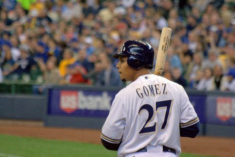 Milwaukee Brewers outfielder Carlos Gomez (courtesy of Flickr). Milwaukee Brewers outfielder Carlos Gomez (courtesy of Flickr).