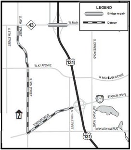 Two lanes over the bridge will remain open during construction. Detours may be necessary when ramps close. Two lanes over the bridge will remain open during construction. Detours may be necessary when ramps close.