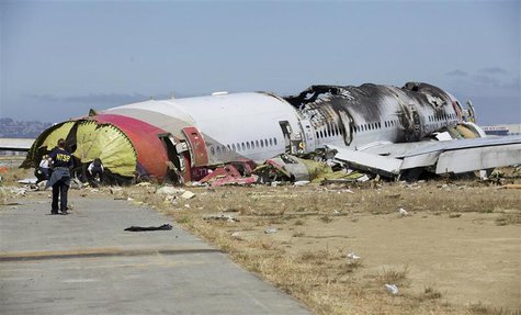 U.S. National Transportation Safety Board (NTSB) photo shows the wreckage of Asiana Airlines Flight 214 that crashed at San Francisco Intern U.S. National Transportation Safety Board (NTSB) photo shows the wreckage of Asiana Airlines Flight 214 that crashed at San Francisco Intern