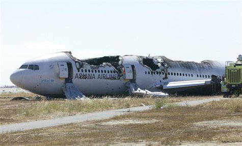 U.S. National Transportation Safety Board (NTSB) photo shows Asiana Airlines Flight 214 at San Francisco International Airport in San Franci U.S. National Transportation Safety Board (NTSB) photo shows Asiana Airlines Flight 214 at San Francisco International Airport in San Franci
