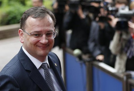 Czech Republic's outgoing prime minister Petr Necas arrives at a European Union leaders summit in Brussels June 28, 2013. REUTERS/Francois L Czech Republic's outgoing prime minister Petr Necas arrives at a European Union leaders summit in Brussels June 28, 2013. REUTERS/Francois L