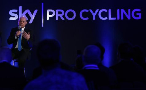 Team Sky's principal Dave Brailsford (L) speaks during a news conference in London January 4, 2010. The British based Team Sky was launched Team Sky's principal Dave Brailsford (L) speaks during a news conference in London January 4, 2010. The British based Team Sky was launched
