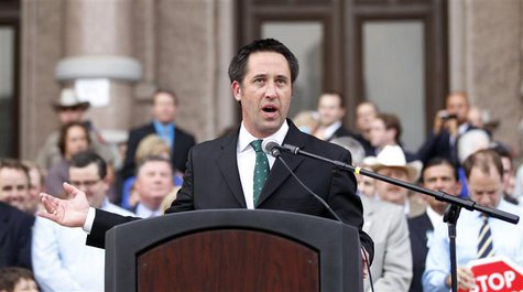 Texas Republican State Senator Glenn Hegar, one of the sponsor of the abortion bill SB1, speaks during an anti-abortion rally at the State C Texas Republican State Senator Glenn Hegar, one of the sponsor of the abortion bill SB1, speaks during an anti-abortion rally at the State C