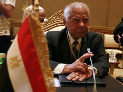 Egypt's Finance Minister Hazem el-Beblawi looks on during a group meeting of Gulf and Arab Finance Ministers in Abu Dhabi, September 7, 2011 Egypt's Finance Minister Hazem el-Beblawi looks on during a group meeting of Gulf and Arab Finance Ministers in Abu Dhabi, September 7, 2011